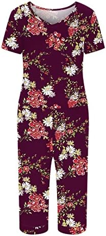 2023 אופנת בגדים Y2K כותנה הדפס גרפי מכנסיים פרחוניים שנקבעו לנשים מכנסי קיץ סתיו 5H 5H