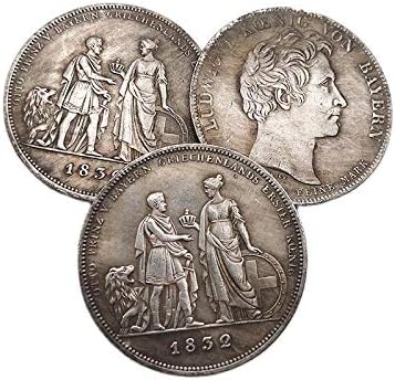 1832 מטבע זיכרון גרמני מטבע נסיך ואוסף מטבעות כתר קישוט בית מלאכה למזכרות מתנה